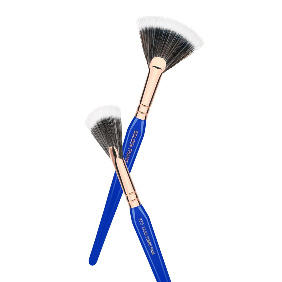 Cọ Highlight Quạt Nhỏ Bdellium Tools Golden Triangle B925 Duet Fiber Fan